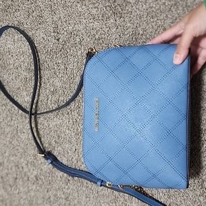 Michael Kors Blue dome crossbody bag